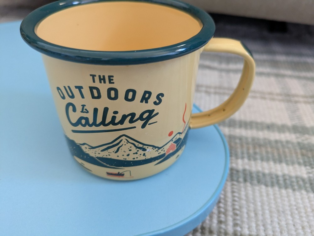 Gentlemen's Hardware Enamel Camping Mug 11 Oz Outdoors Is Calling