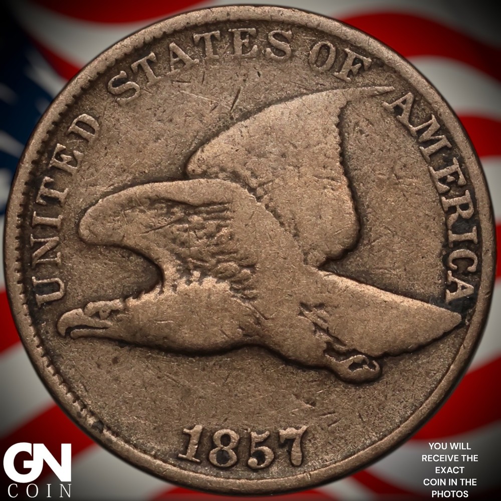 1857 Flying Eagle Cent Penny A2699