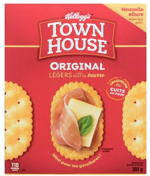Kellogg's Town House Original Cracker, 391g (3 Pack)