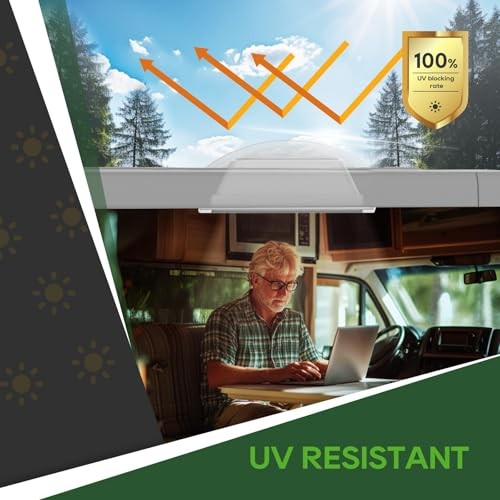 RV Skylight Bundle, 14"x14" Inner Dome with Skylight Replacement, SMOKE