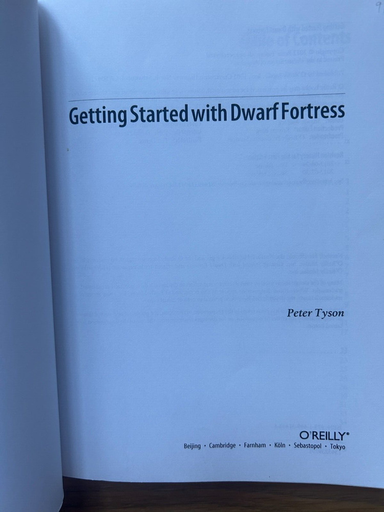 Getting Started with DWARF FORTRESS by Peter Tyson 2012 Paperback Book