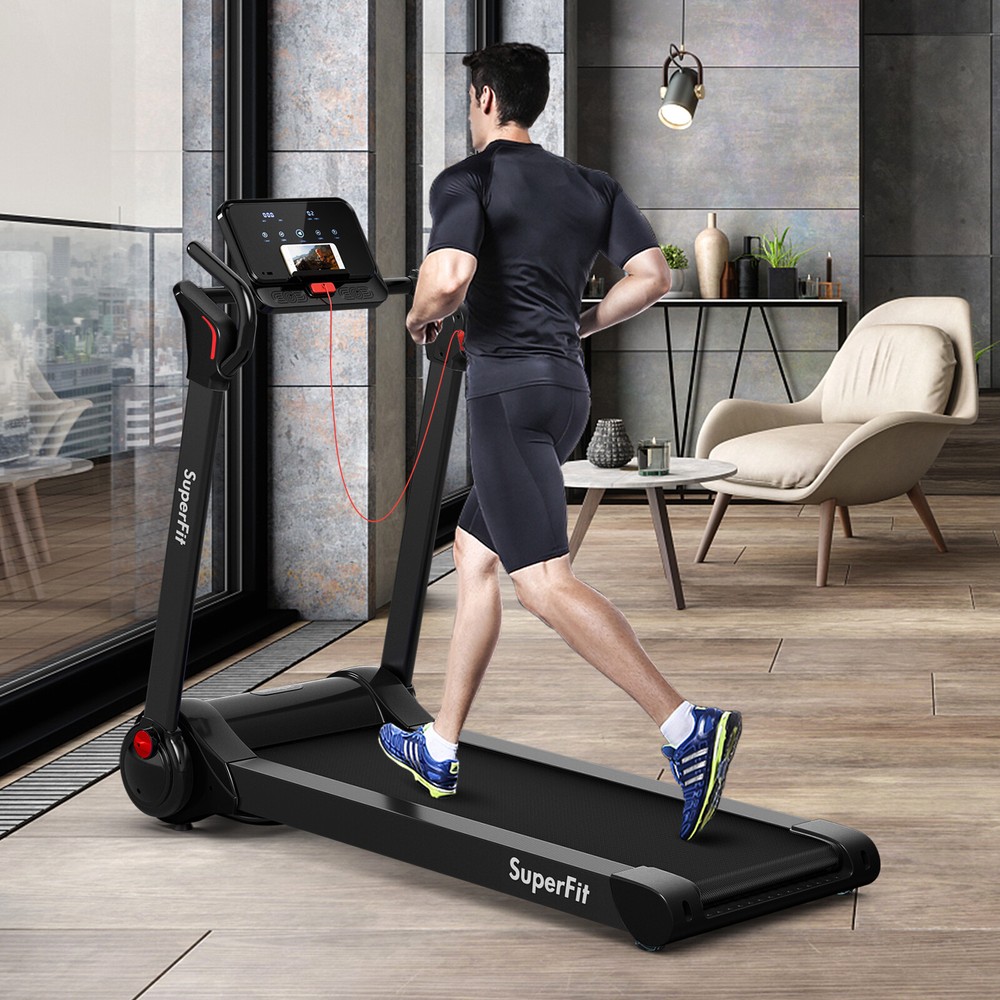 Costway Folding 2.25HP Electric Treadmill Running Machine APP Control Bluetooth