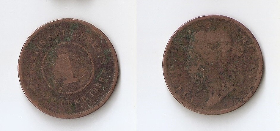 Malaysia Straits Settlements 1 cent 1888