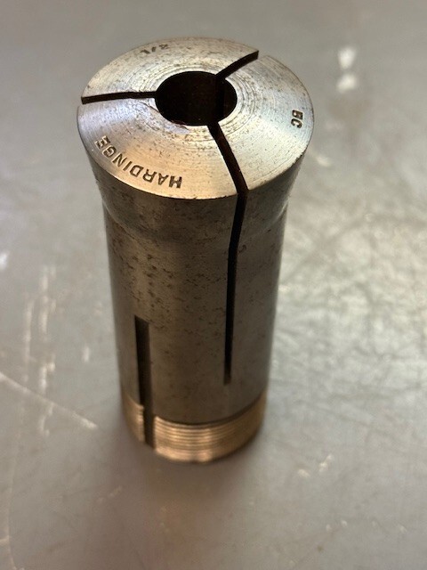 Hardinge 1/2" Round 5C Collet w/Internal Threads