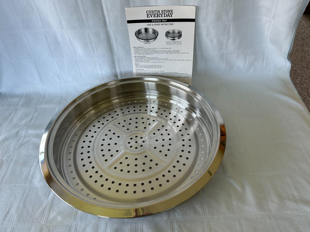 Curtis Stone Multi-Purpose Non-Stick 14” Pan w/ Steamer New