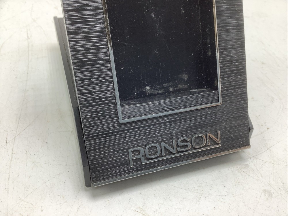 VINTAGE RONSON Black Display LIGHTER BOX ONLY