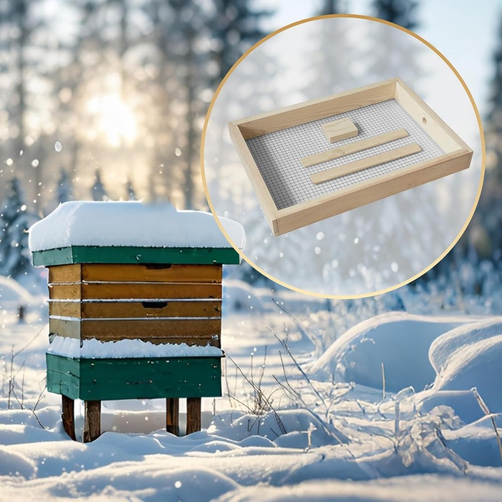 2 Pack 10 Frame Beehive Candy Board Feeder Langstroth Winter Hive