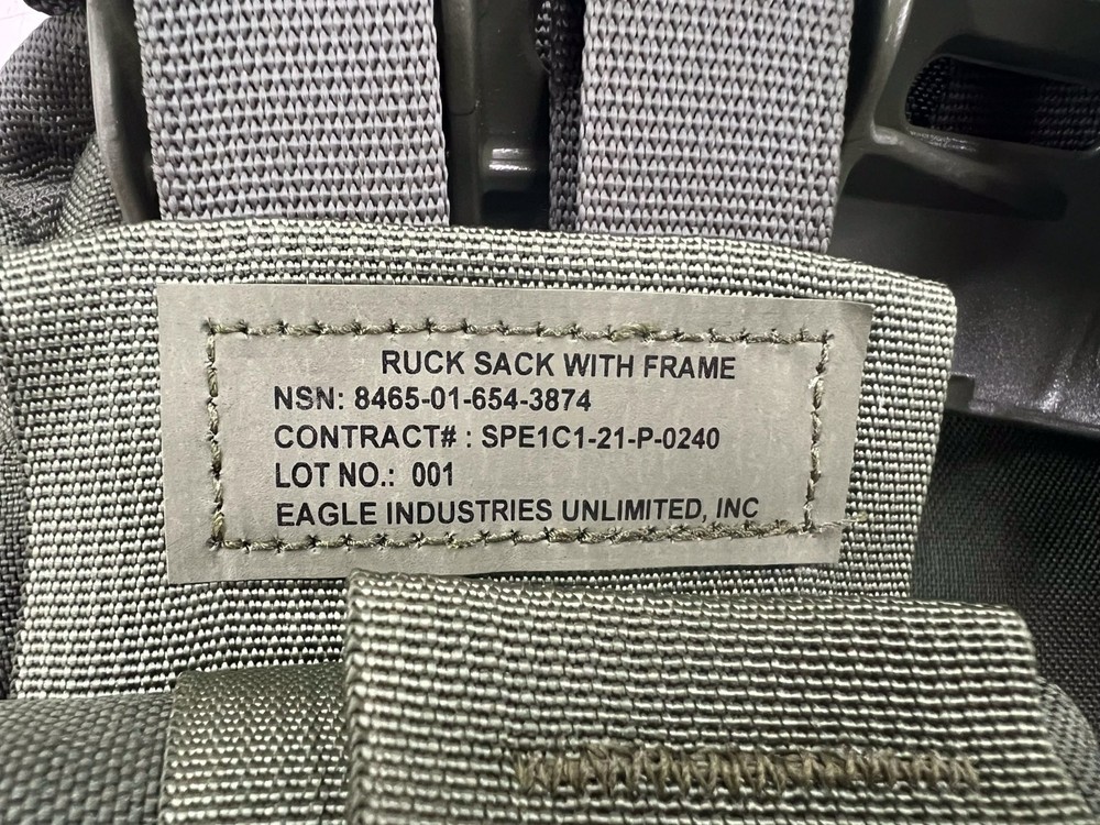 Molle II OD Medium Eagle Industries Ruck | Complete w/Frame; NEW