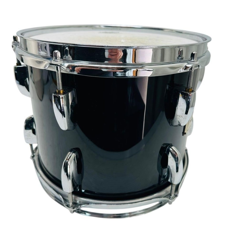 Pearl Standard Maple 10 Inch Black Tom Tom Drum Used