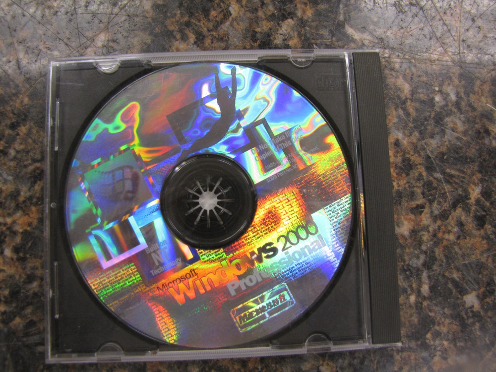 MICROSOFT WINDOWS 2000 PROFESSIONAL CD Unsealed w/ Product Key -MS29