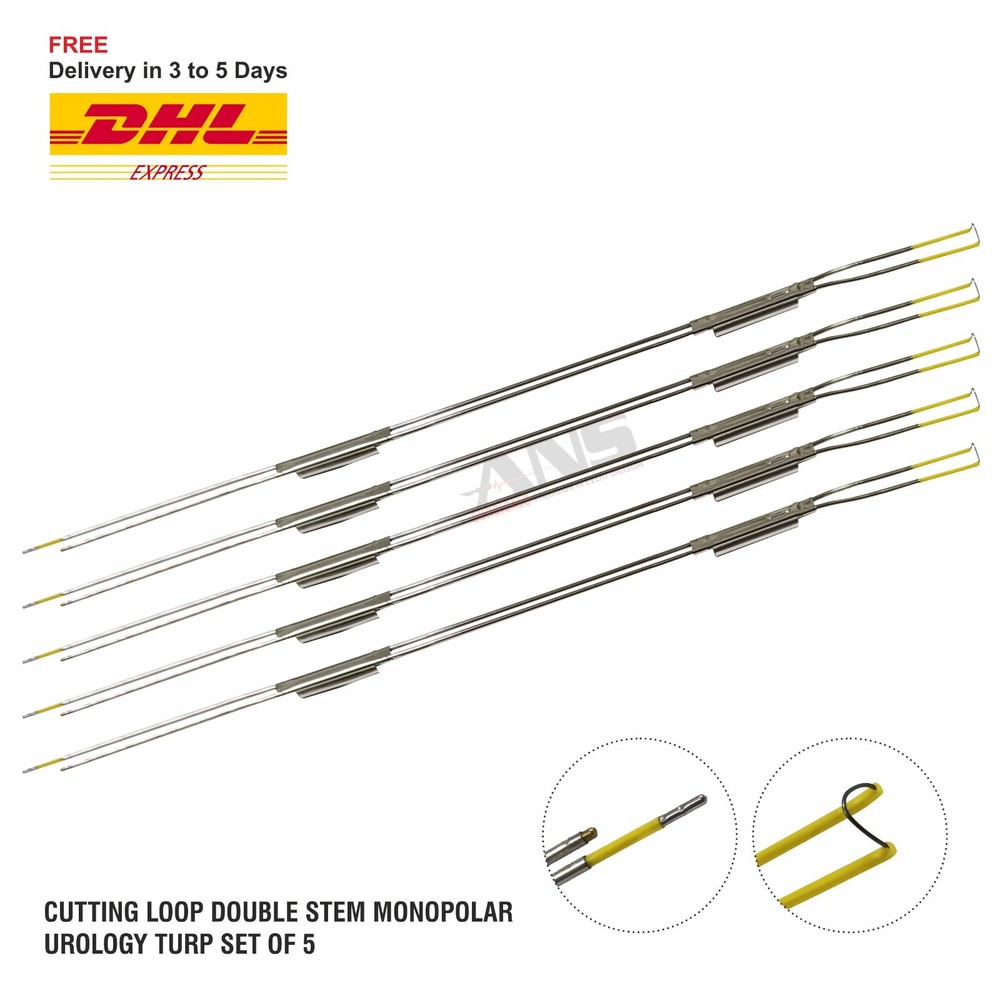ANS  CUTTING LOOP DOUBLE STEM MONOPOLAR SET OF 5