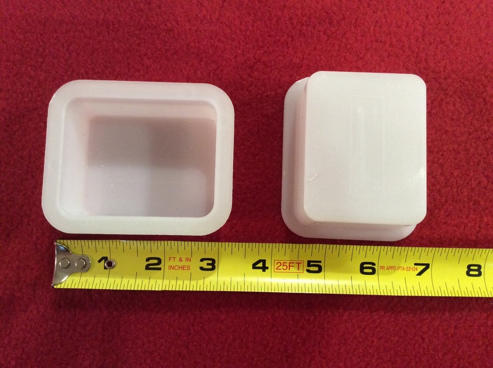 Soap Mold, Small Rectangle, Individual containers, soapmaking, quantity 2