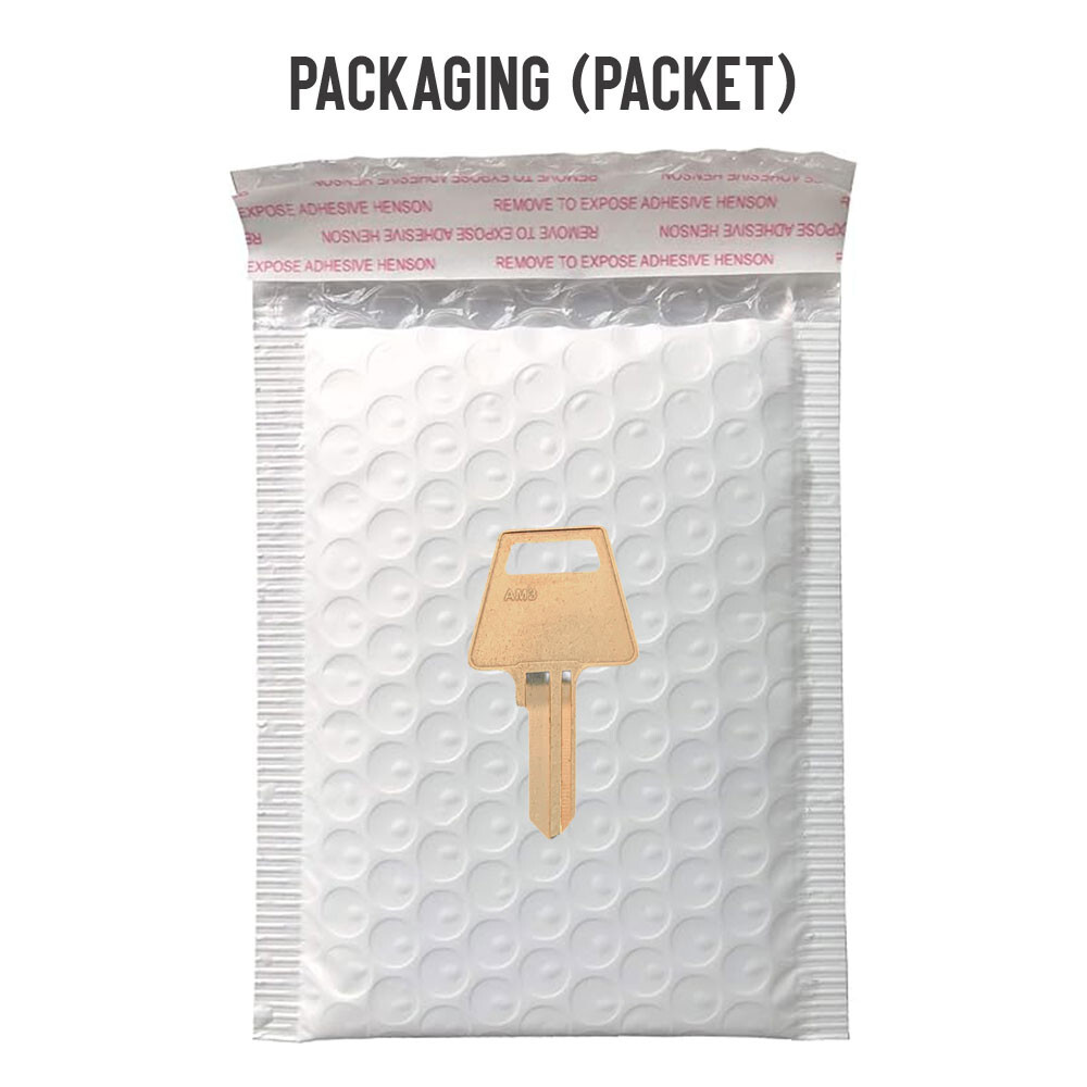 AM3 Key Blank 5-Pin Brass