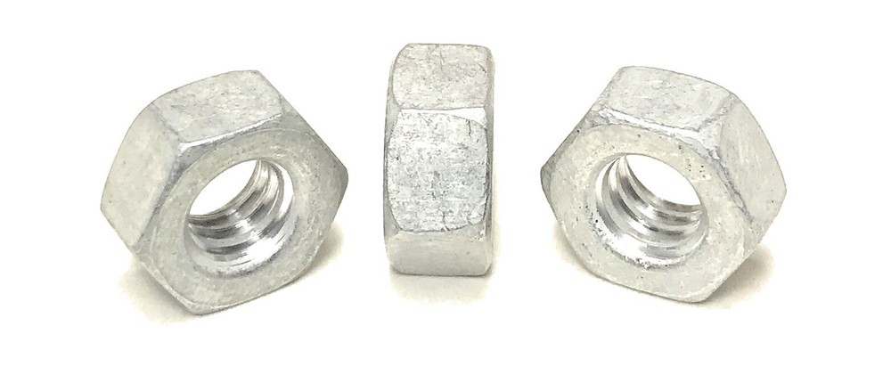 (25) 1/4-20 Finished Hex Nuts Aluminum - Solid Aluminum (25 Pieces)
