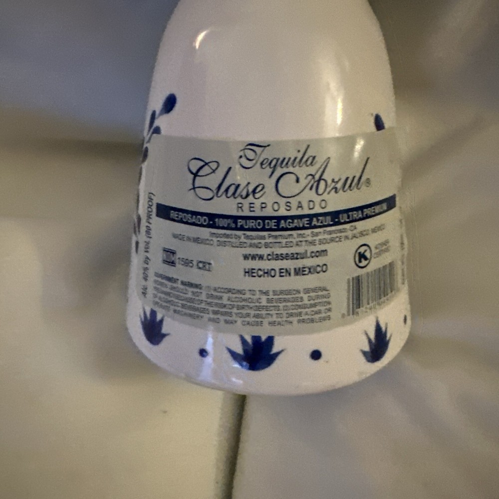 Class Azul Empty Tequila Bottle Unwashed