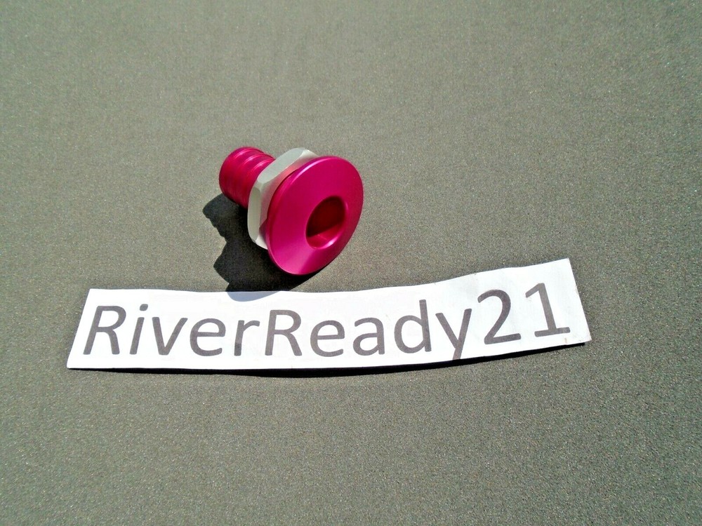 Bilge Pump Hose Outlet Livewell 3/4 Fitting Aluminum Jet-ski Sea-doo Boat PINK