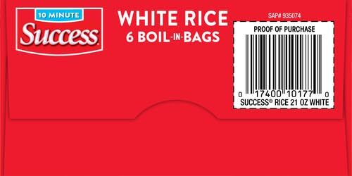 Success Boil-in-Bag White Rice 21 oz