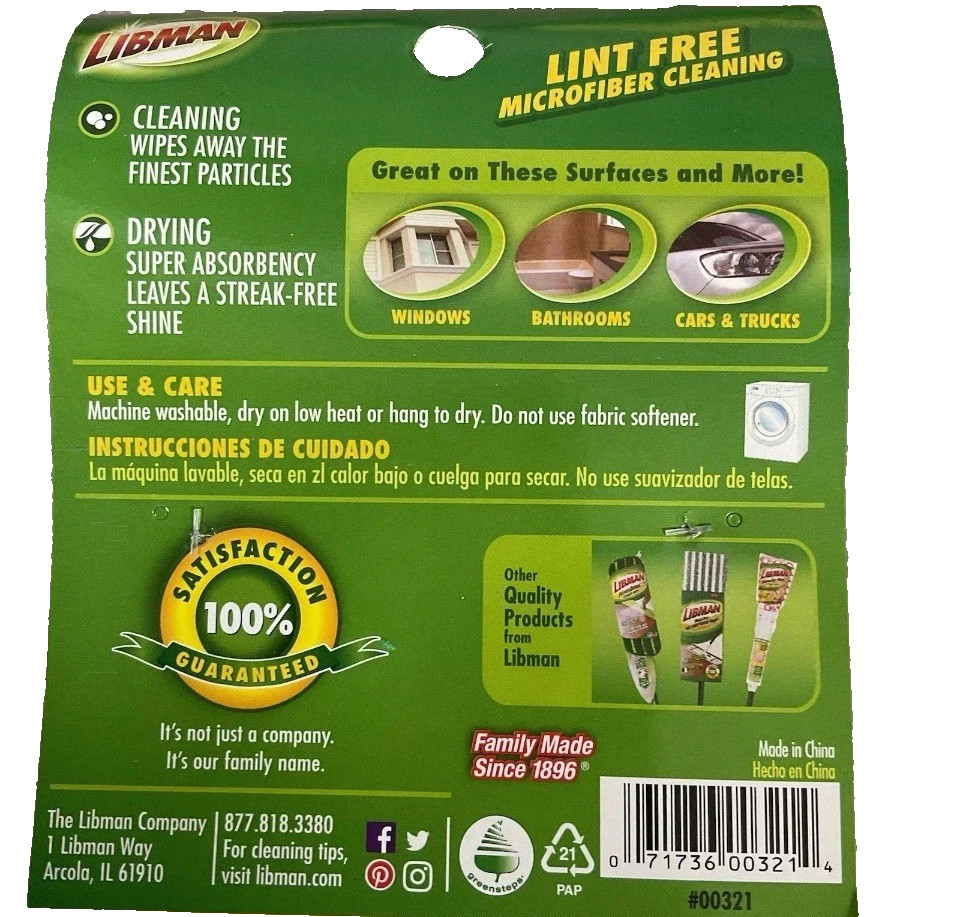 Libman Power Scrub Dots Kitchen & Bath Sponge - 2 PACK (4 Sponges)