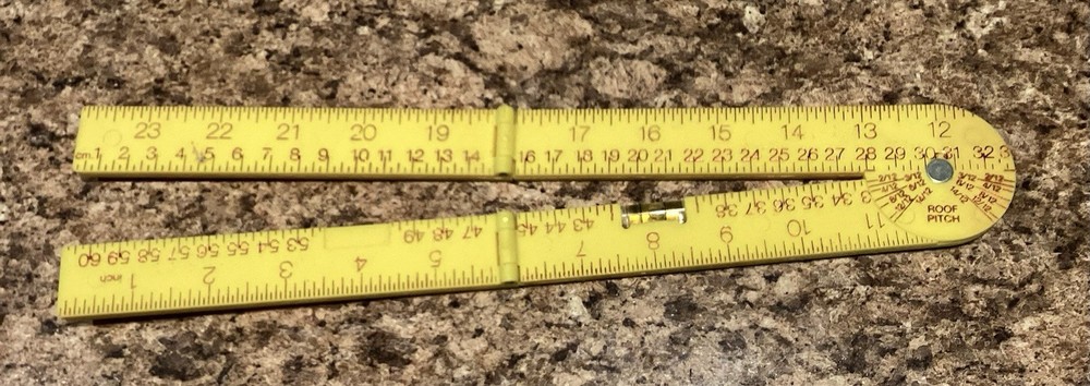Vintage Degree Ruler Rascalrule Measure Angles, Slopes & Dimensions