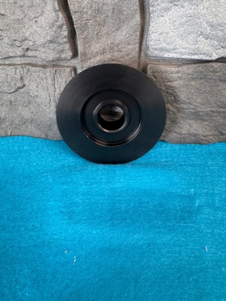 Front Hub Cover for Single Disc Conversion Black For Harley 2000-UP 25mm or 1"