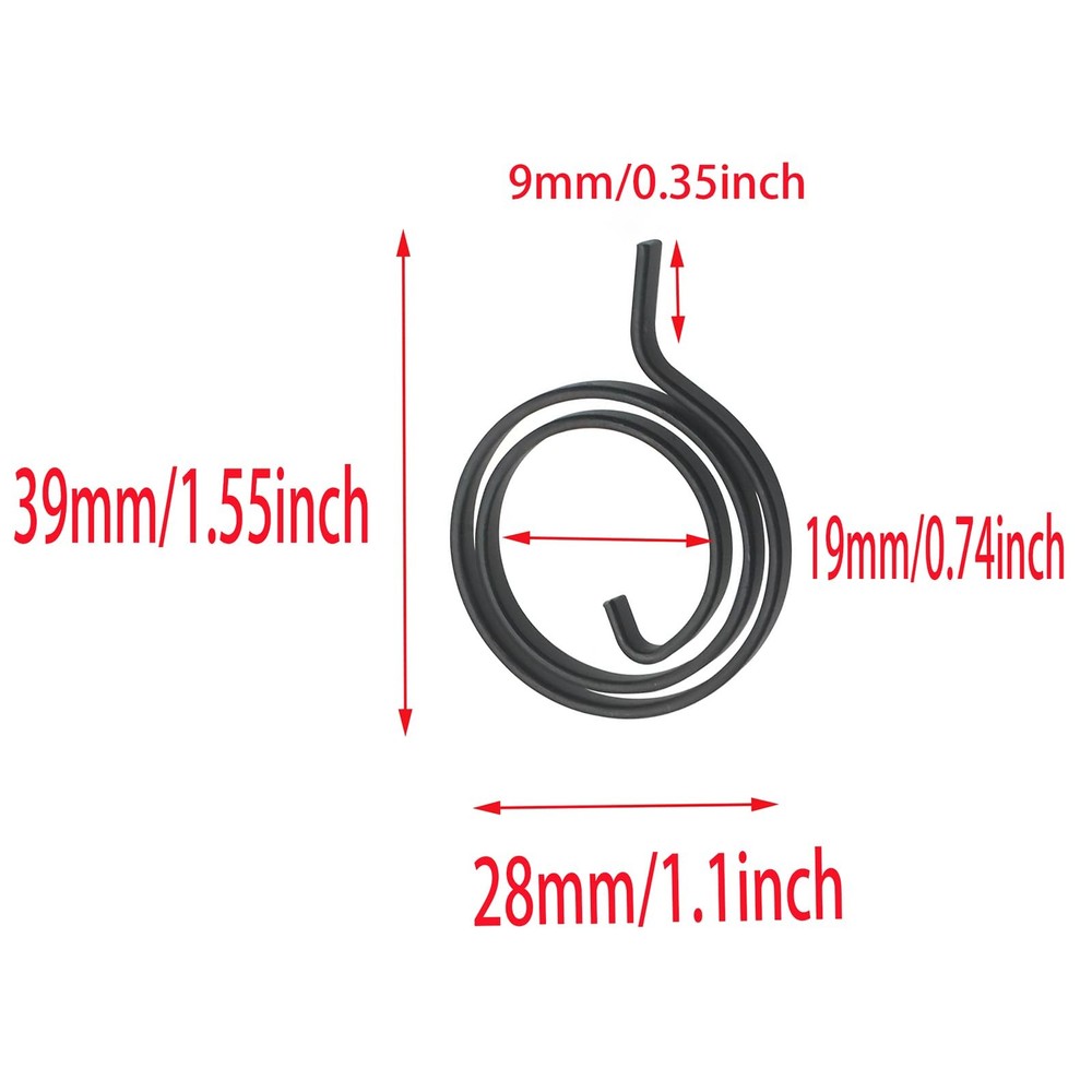 5 Pcs Black Lock Handle Return Spring Door Lockhandle Spring Suitable for Repai