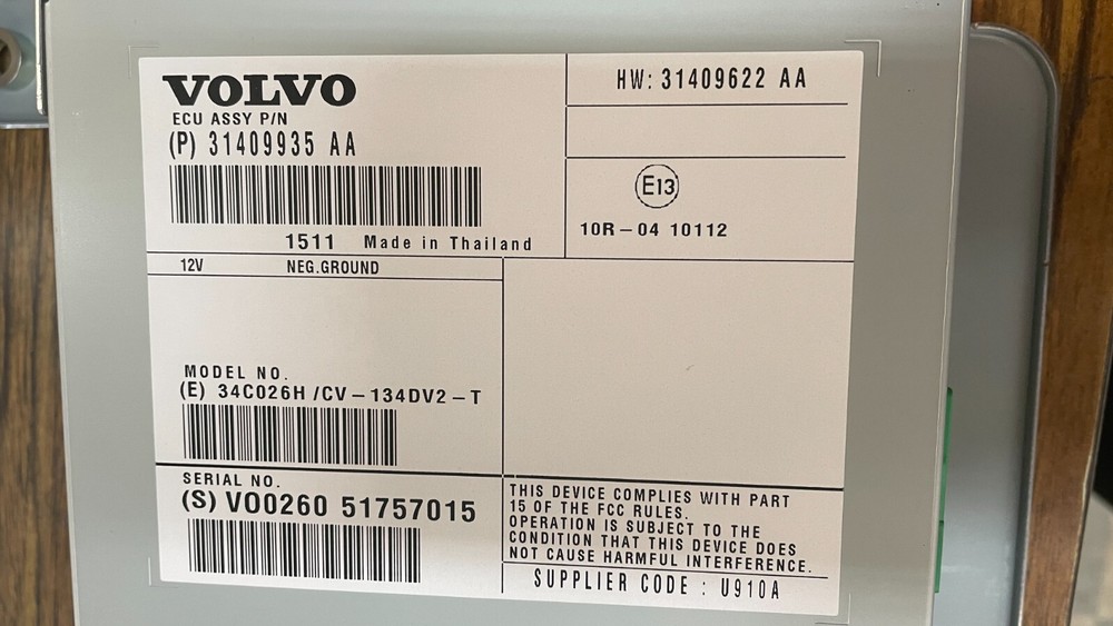Volvo Amplifier 36011362