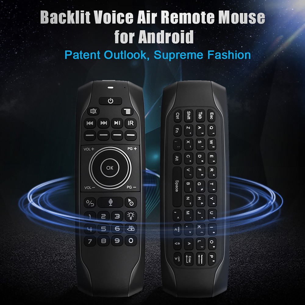 For Android G7V Pro Voice Air Remote Mouse Control Wireless Backlight Controller