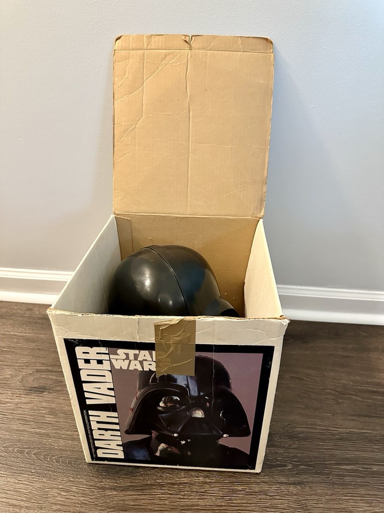 Don Post Studios Star Wars Darth Vader Mask Black w/ Original Box & Paperwork