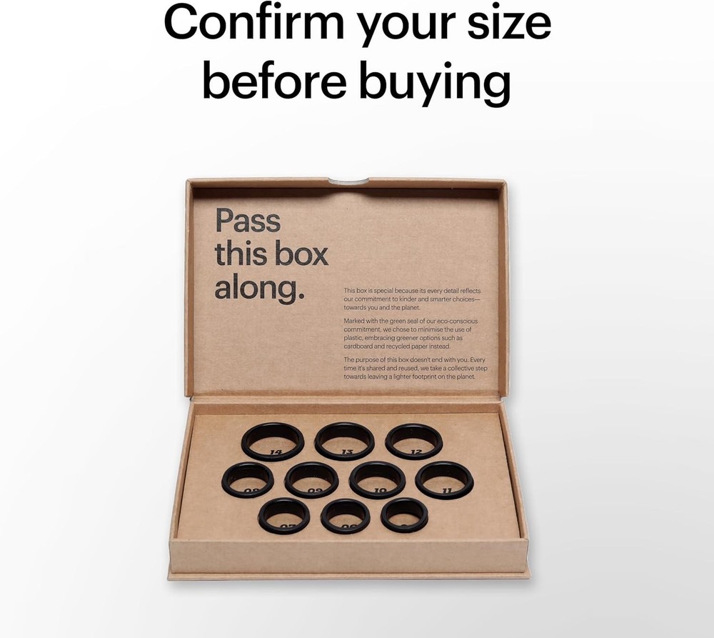 Ring AIR-Smart Ring Health Tracker, Size First Sizing Kit,Sleep Tr