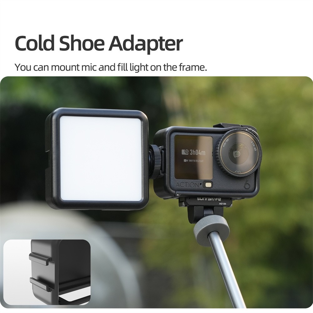 Camera Lens Hood & Shockproof Protector 2-in-1 Accessory for DJI Action 6