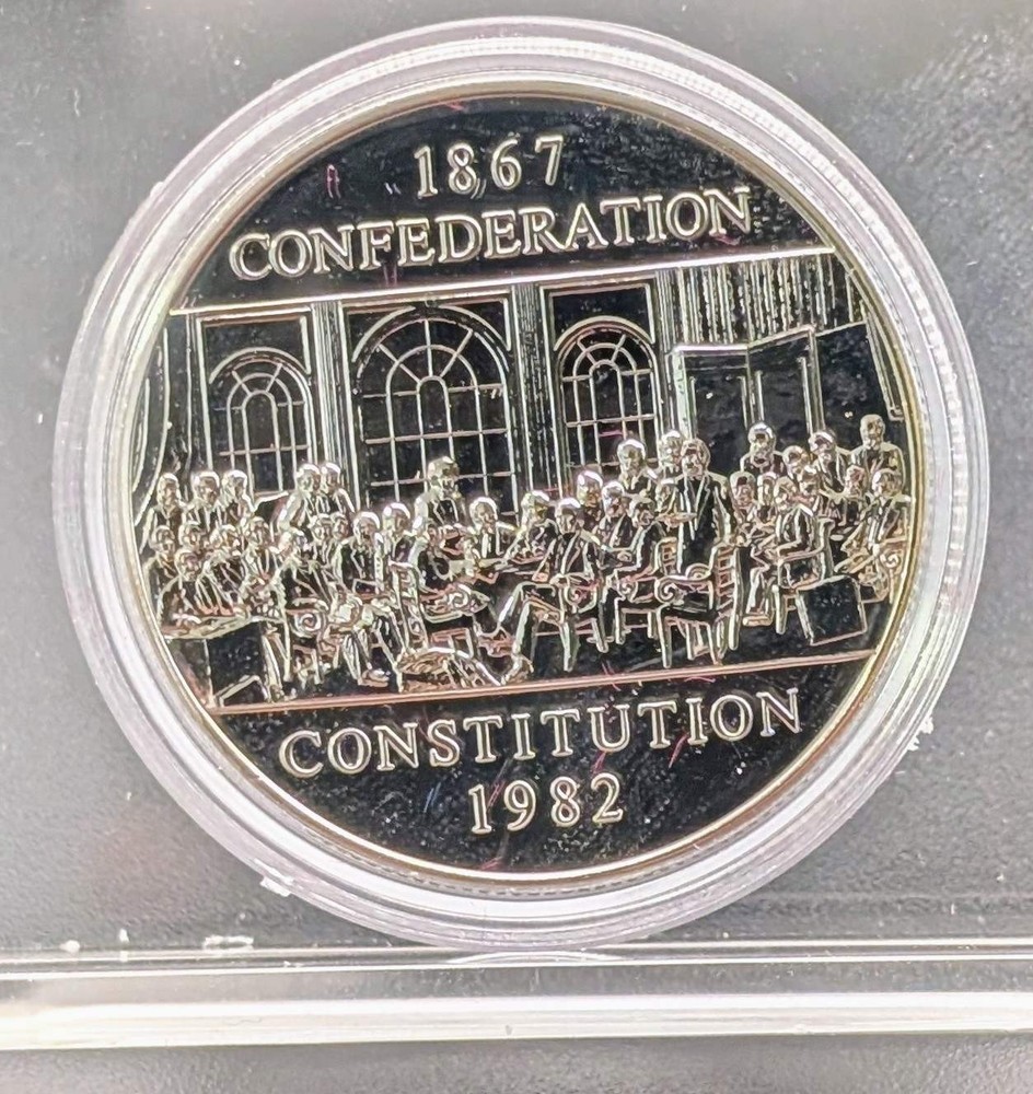1982 Canada 1867 Confederation Constitution Dollar with Box BU
