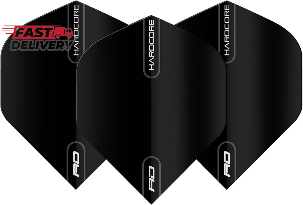 RED DRAGON Hardcore XT Patterned Extra Thick Standard Dart Flights - 5 Sets per