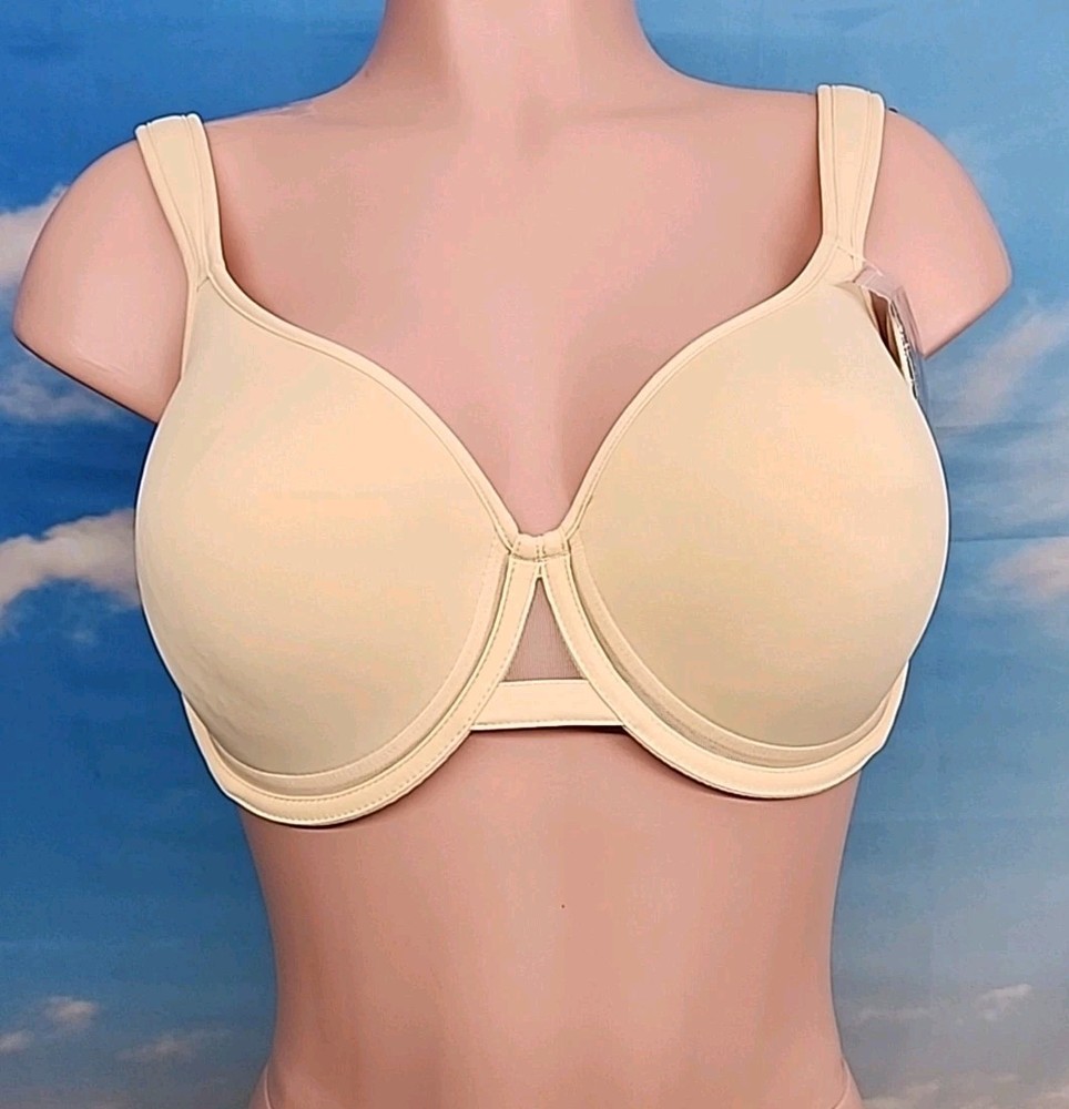 UNDEROUTFIT Ultimate Coverage Bra Underwire Adjustable Straps 36B Sand