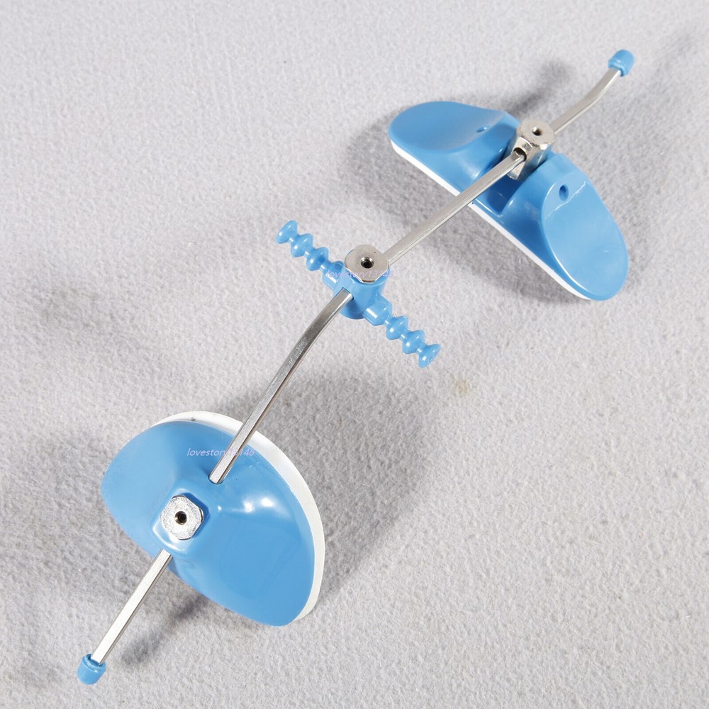Blue Dental Ortho Forward Pull Headgear Single Bar with Single Lever Adjustable