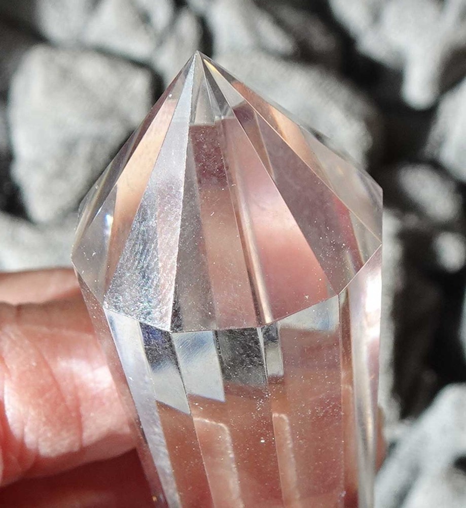 Clear Quartz Vogel 12-sided Crystal - v1002