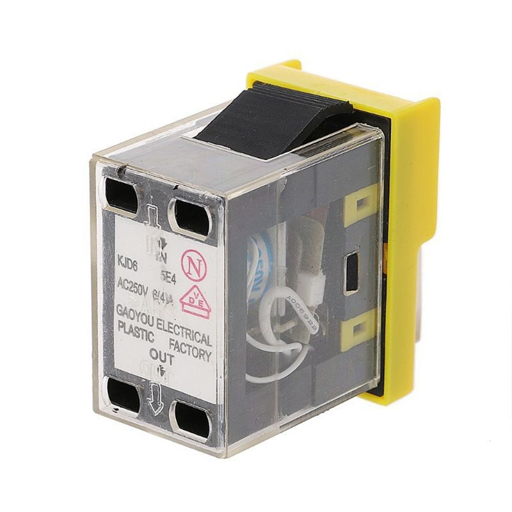 Reliable start button switch with power off and undervoltage protection