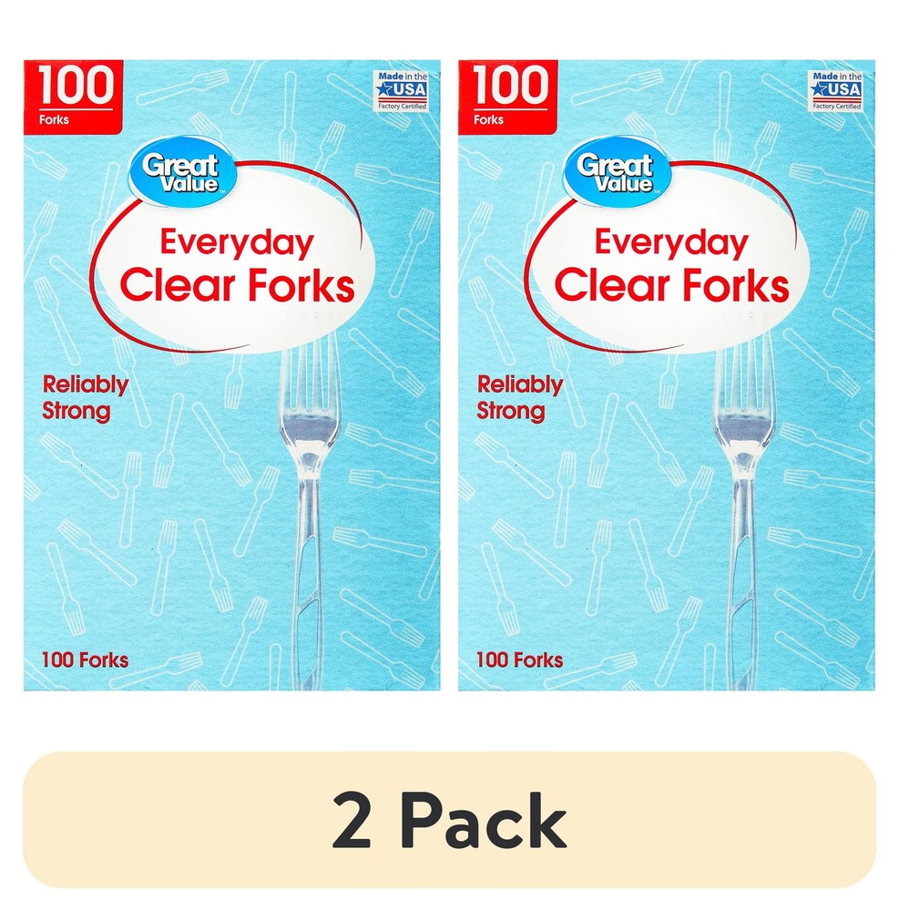 Everyday Clear Forks, 100 Count
