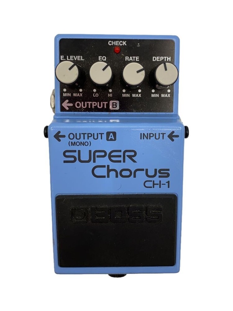 BOSS CH-1 SUPER CHORUS Blue Label Analog Used Operation confirmed.