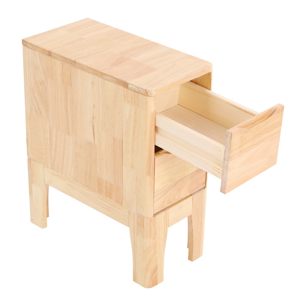 Wood Bedside Table, Sofa Side Table, Bedside Table with Drawers Bedside Table