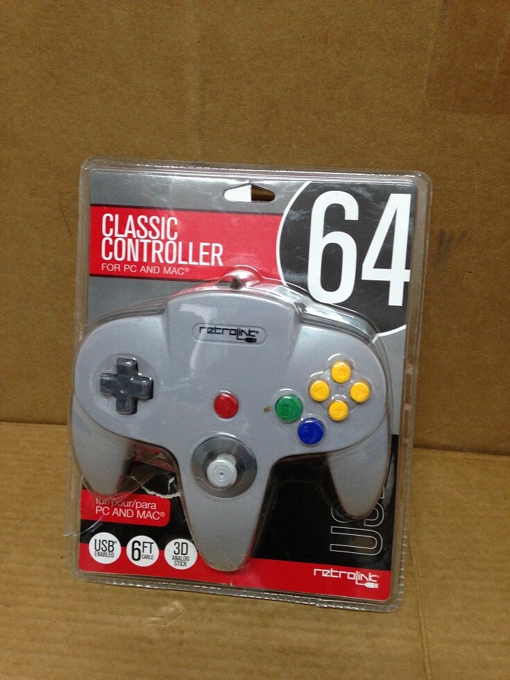 RetroLink RetroBit N64 Nintendo 64 Style Controller
