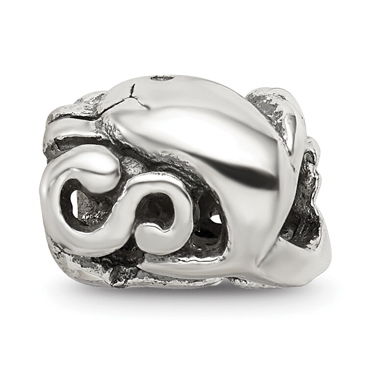 Silver Reflections Dolphin Bead QRS244