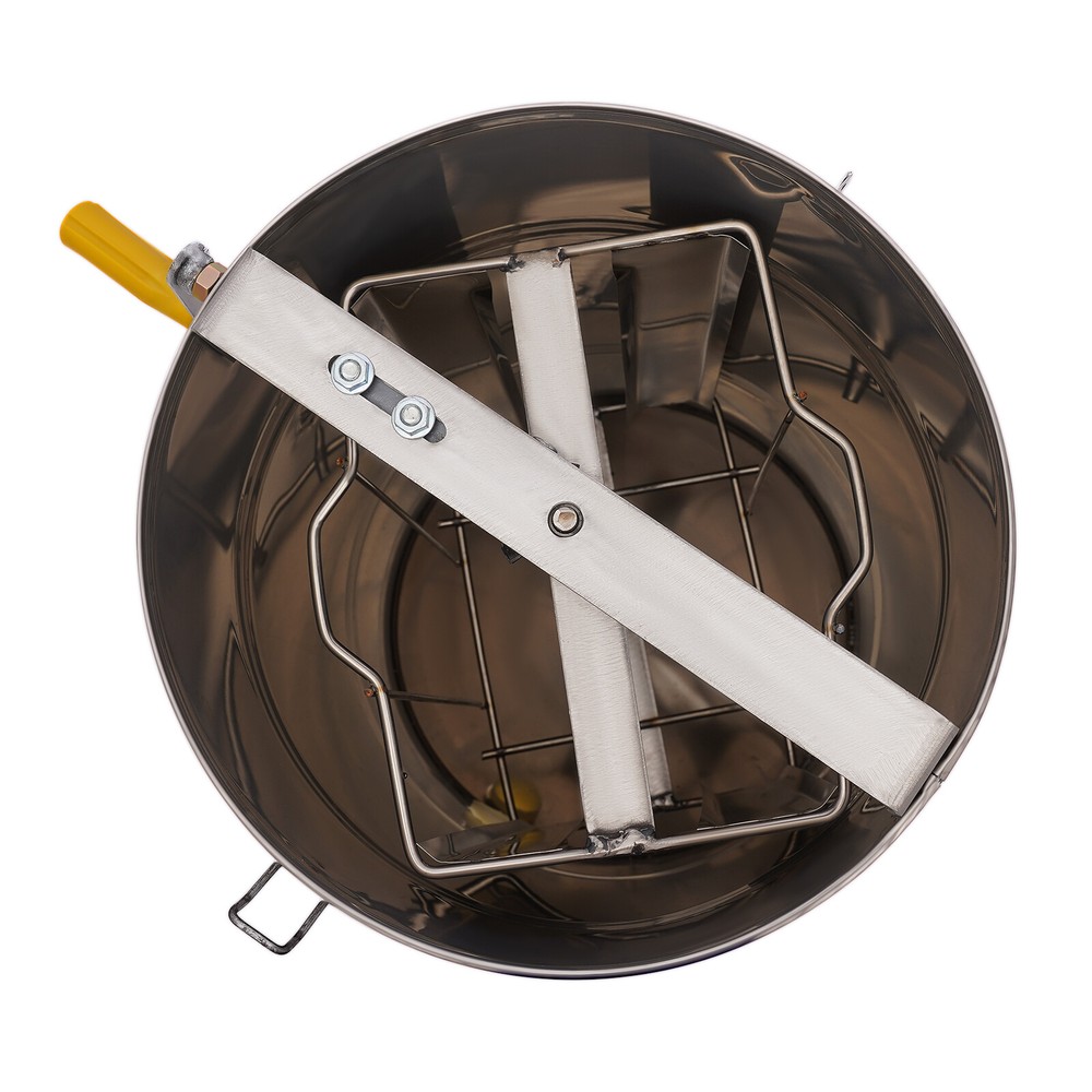 Manual 2 Frame Honey Extractor - Durable Stainless Steel Design