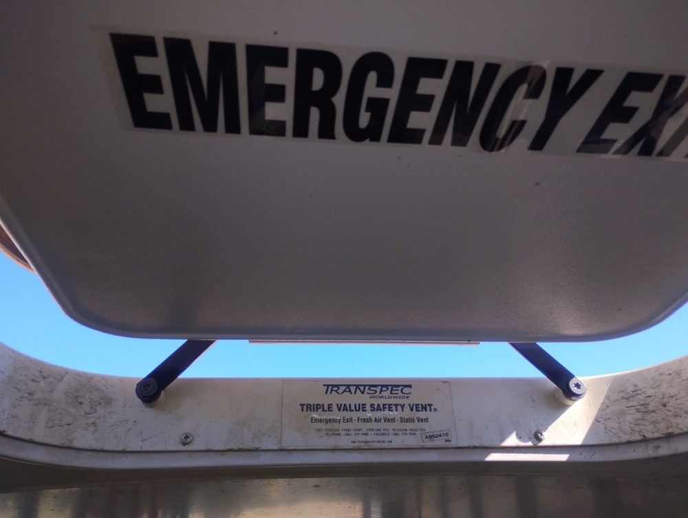 TRANSPEC EMERGENCY EXIT ESCAPE HATCH VENT ALARM BUS Hatch Only No Mounting