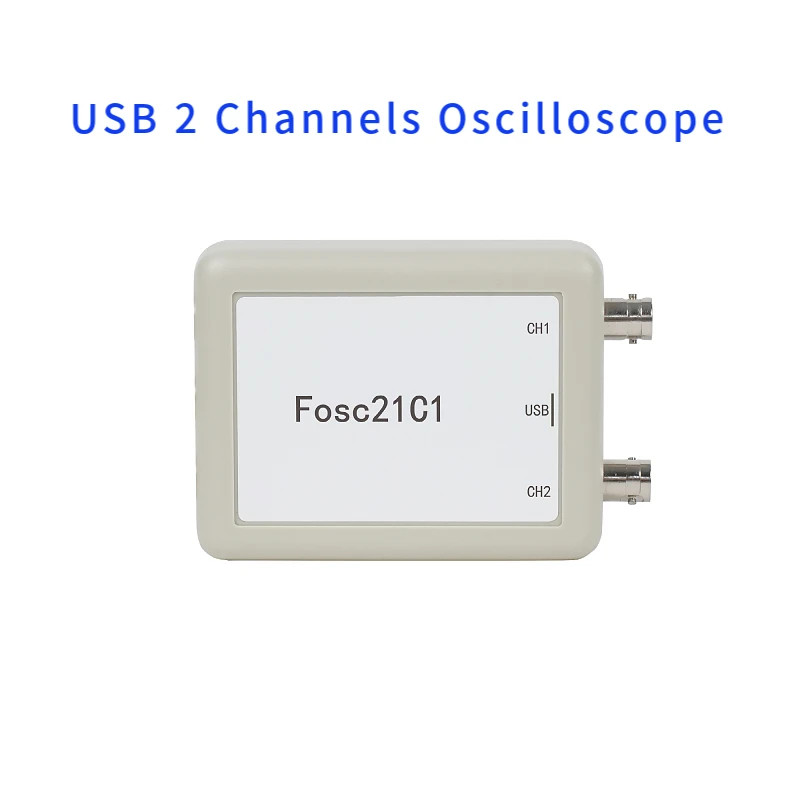 2CH USB PC Oscilloscope 1Mhz Sampling Rate Portable Oscilloscope MCU Development