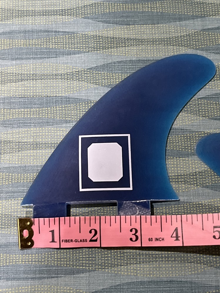 Canvas surfboards Transparent Blue Sides 2Fin Set