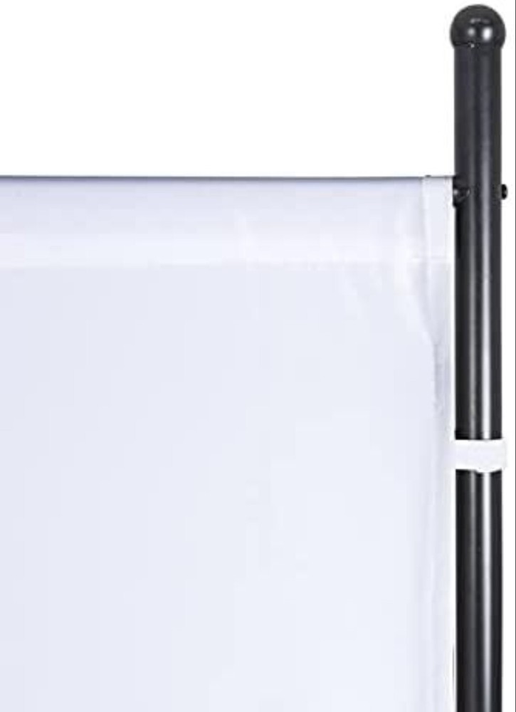 6ft Long One Panel White W/Wheels Room Divider