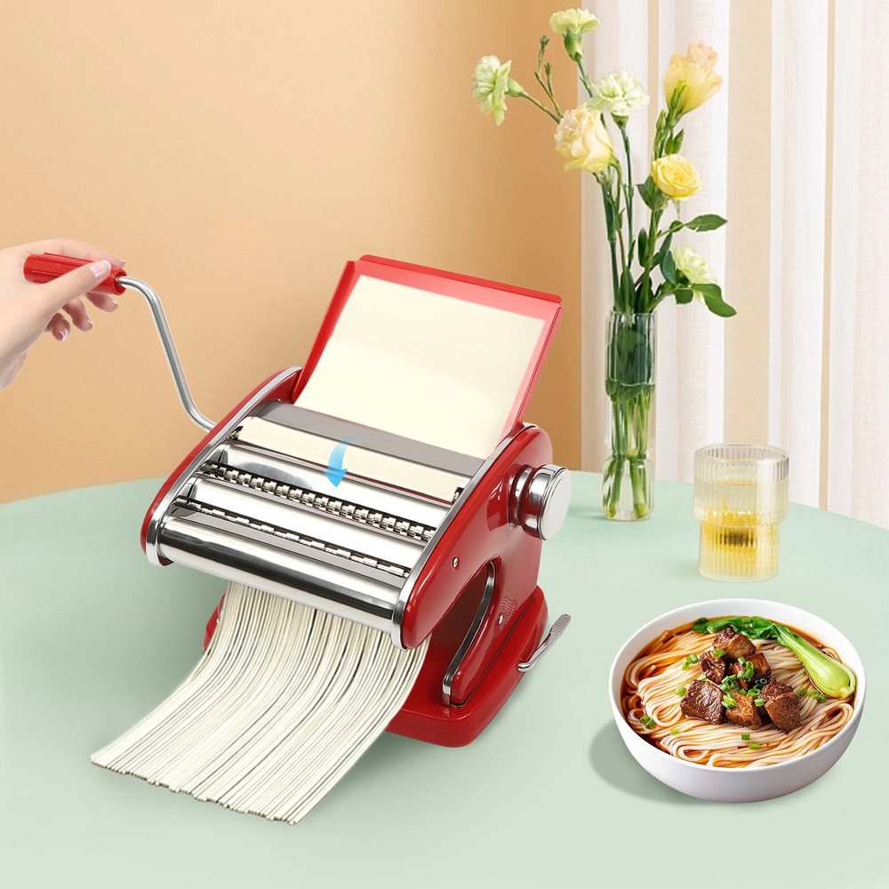 401 Stainless Steel Pasta Maker Machine With 6 Adjustable Thickness Settings