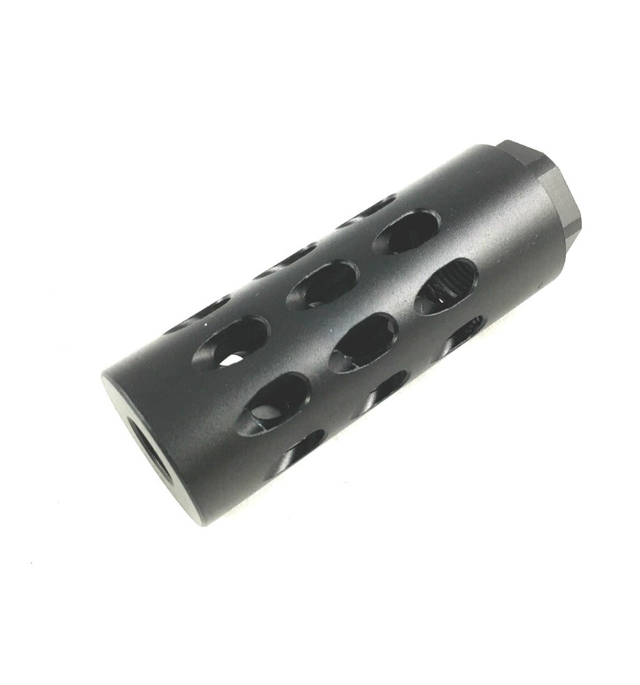 Aluminum Black Color Muzzle Brake Compensator 5/8''x24 TPI Thread .308