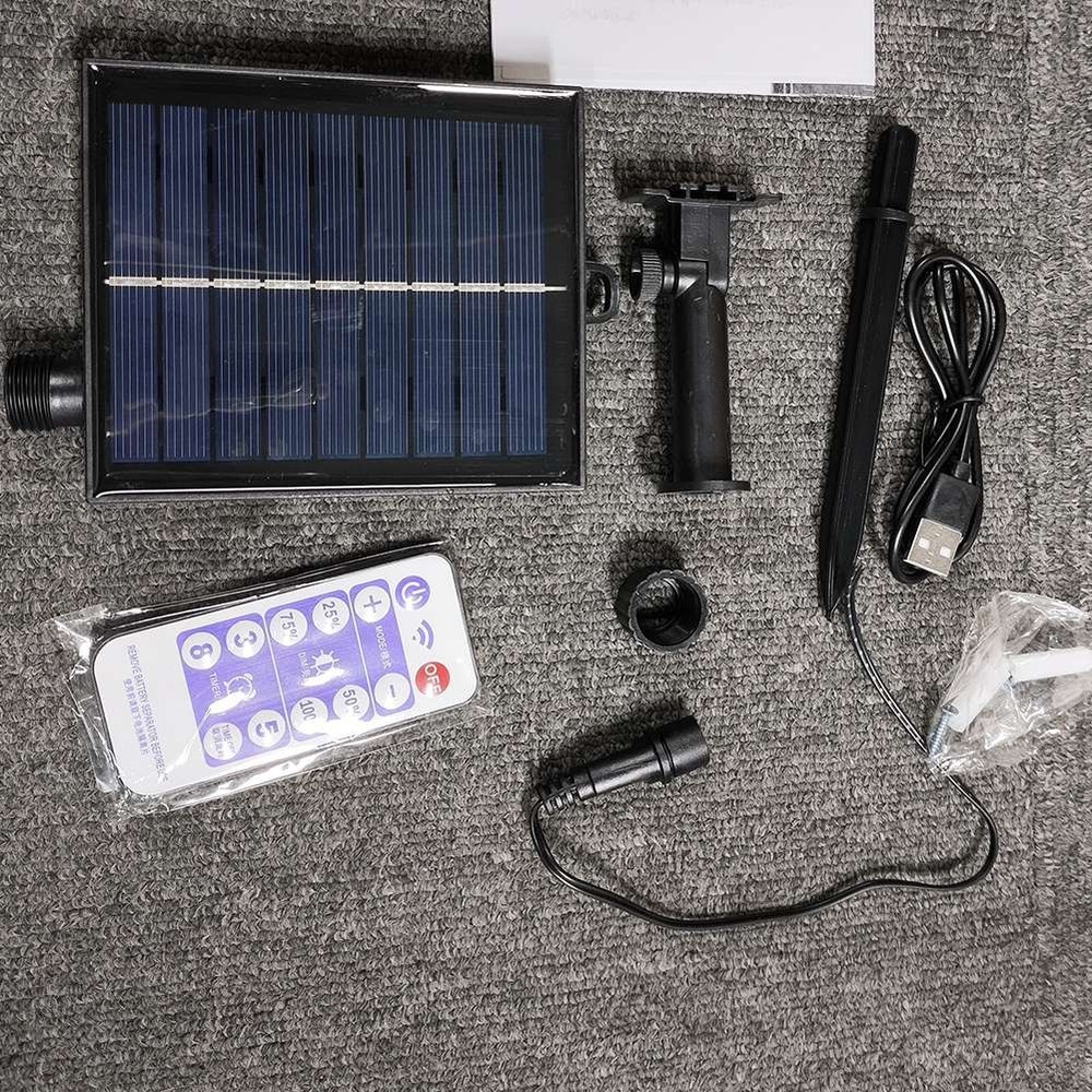 Solar Battery Box Kit Pack Powered Lithium Panel Light with Remote Control3015