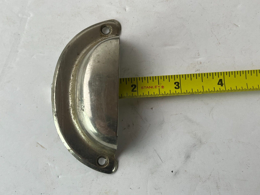 Lot 3 Vintage Metal Drawer Pull Cabinet Handle Cupboard Bin Hardware